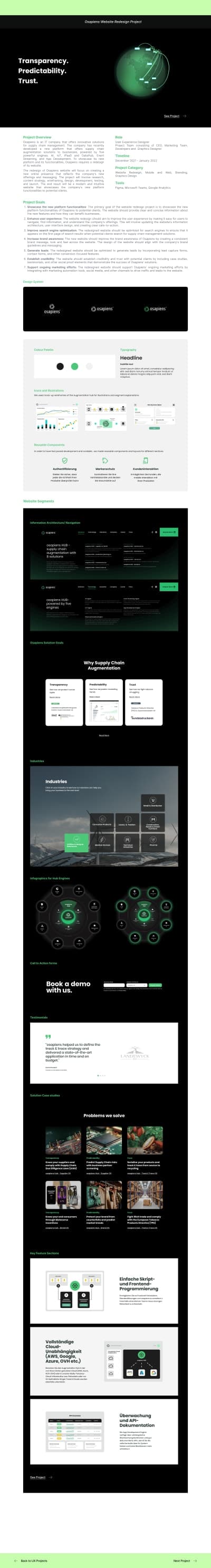 Osapiens Website Redesign