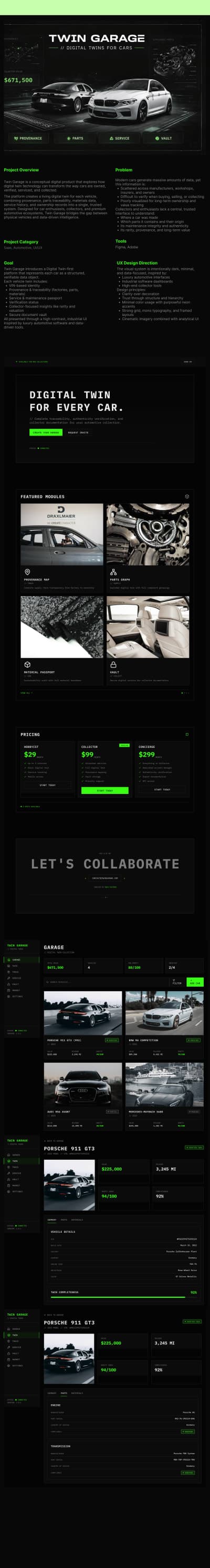 Twin Garage - Digital Twins for Cars